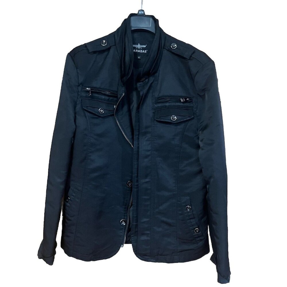 Barabas Men’s Black Jacket Size Small For Men With Zipper Stylish